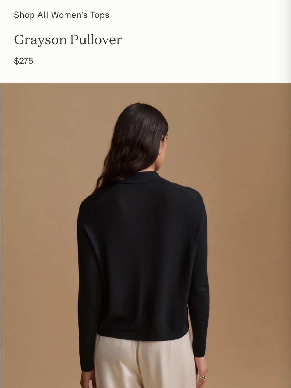 Jenni Kayne Grayson pullover lightweight merino wool size L - Picture 5 of 7
